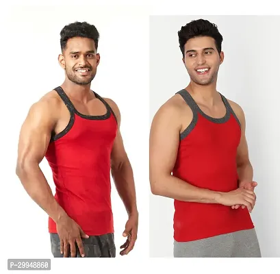 Regular Cotton Gym Vests For Men Pack Of 2