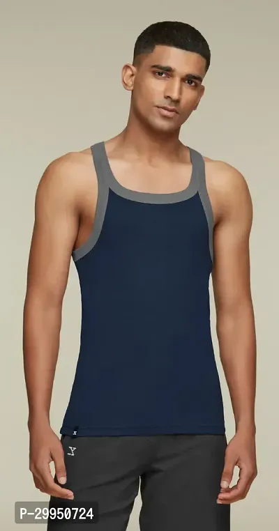 COMBO OF 2 - Men's Premium Classic Soft Cotton Gym Vests-thumb4