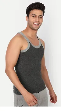 COMBO OF 3 - Men's Comfy Cotton Gym Vests-thumb3