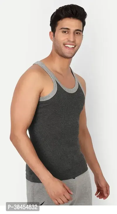 COMBO OF 3 - Men's Comfy Cotton Gym Vests-thumb4