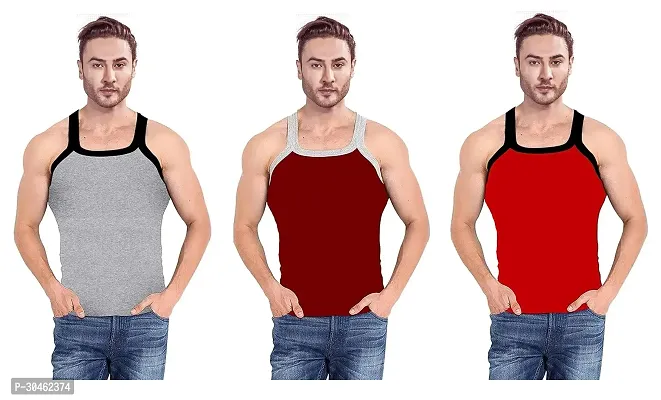 COMBO OF 3 - Men's Soft Cotton Gym Vests