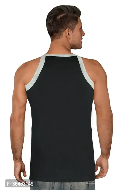 COMBO OF 3 - Men's Stylish Cotton Gym Vests-thumb2