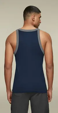 COMBO OF 3 - Men's Superior Cotton Gym Vests-thumb3