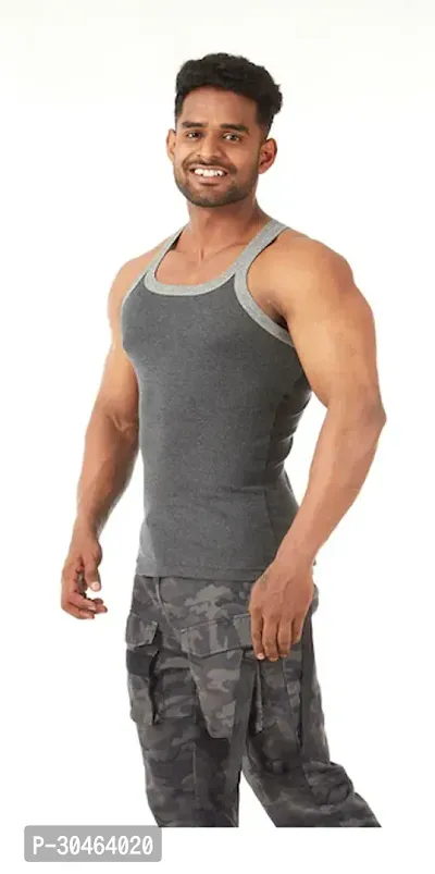 COMBO OF 3 - Men's Ultra Cotton Gym Vests-thumb2