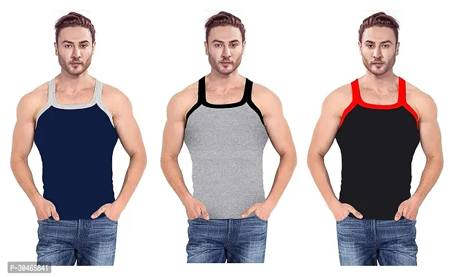 COMBO OF 3 - Men's Daily Wear Cotton Gym Vests