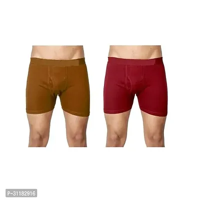 Stylish Cotton Solid Trunks for Men Pack of 2