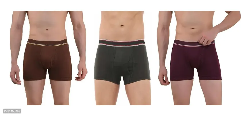 Combo of 3 Mens Cotton Long Trunk Underwear-thumb0