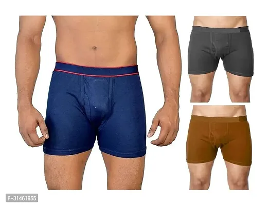 Combo of 3 Mens Cotton Long Trunk Underwear