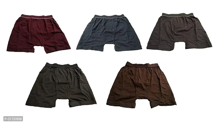 Stylish Cotton Solid Trunk for Men, Pack of 5