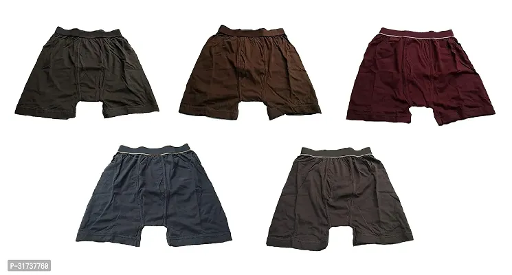 Stylish Cotton Solid Trunk for Men, Pack of 5