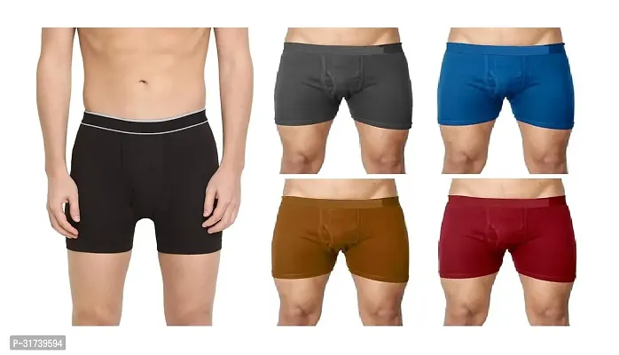 Stylish Cotton Solid Trunk for Men, Pack of 5