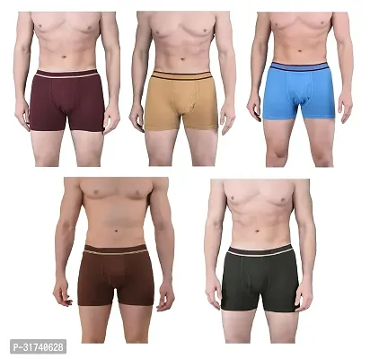 Stylish Cotton Solid Trunk for Men, Pack of 5