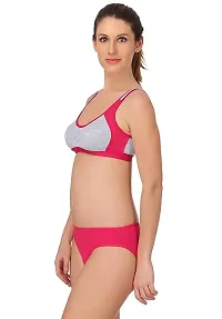 Women's Cotton Sports Bra Panty Set - Rani-thumb1