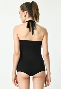Trendy Monokini Swimsuit with Halter Neckline-thumb3