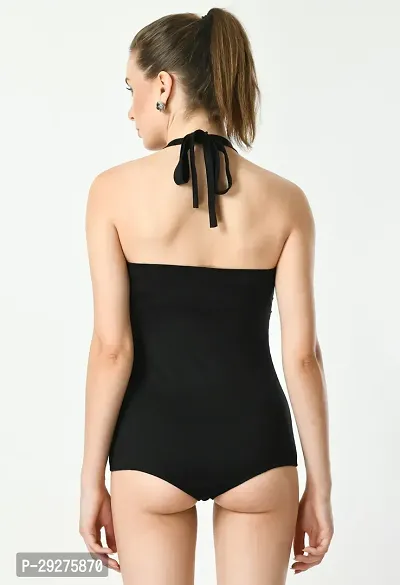 Trendy Monokini Swimsuit with Halter Neckline-thumb4