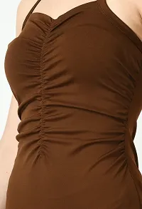 Trendy Monokini Swimsuit with Halter Neckline-thumb1