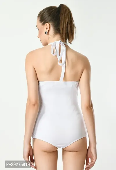 Trendy Monokini Swimsuit with Halter Neckline-thumb4