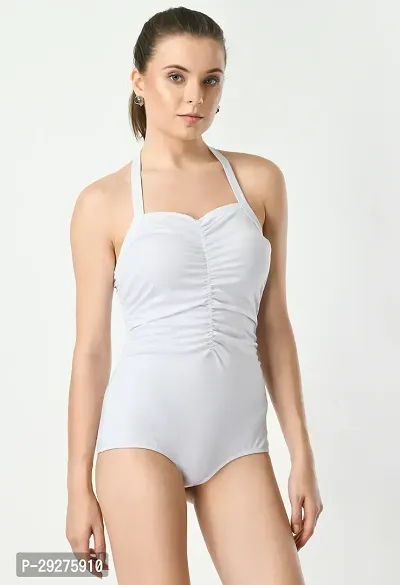 Trendy Monokini Swimsuit with Halter Neckline-thumb2