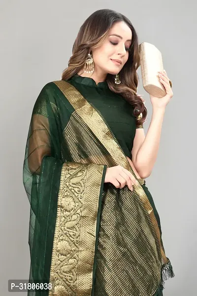 Fancy Chanderi Cotton Saree with Blouse Piece-thumb5