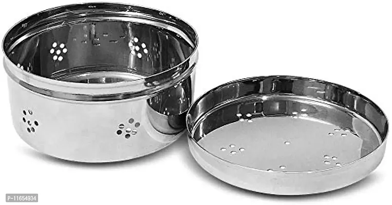 Maha creation Stainless Steel Coriander Storage Box Curry Leaves Box,Set of one 550ml