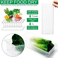 Plastic Fridge Container 1500 Ml Pack Of 4 Clear-thumb3