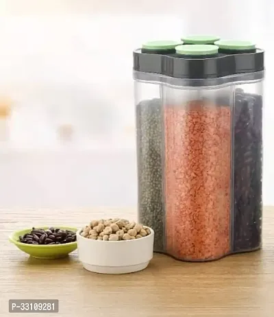 Plastic Grocery Container 2500 Ml Pack Of 2 Multicolor-thumb4