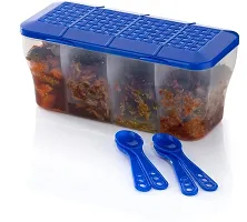 Plastic Grocery Container 1800 Ml Pack Of 2 Blue-thumb1