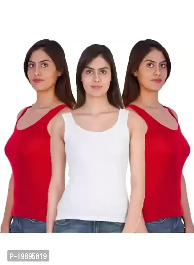 Camisole Pack of 3 (2 Red, 1 White)