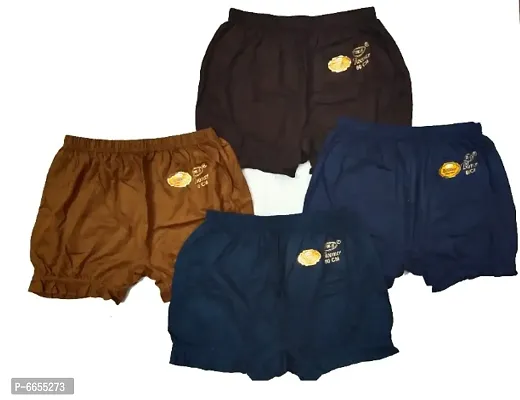 Plain Bloomers for Baby Boys, Girls Comfortable and Regular Fit Bloomers for Kids Combo Pack of 4