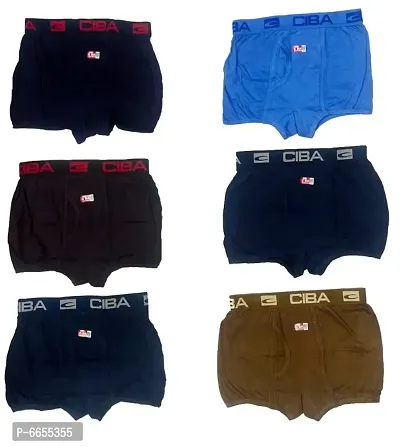 Boys Cotton Trunks (Pack of 6)