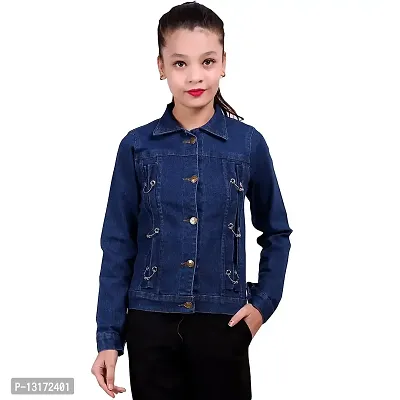 Girls Long Sleeve Soft Stretch Denim Jacket | The Children's Place - LT  WNDRLND WASH