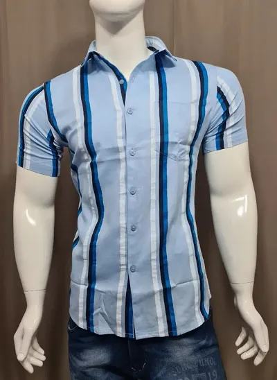Cotton Blend Short Sleeve Shirts