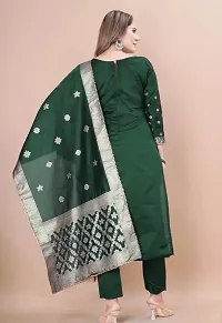 Jacquard Silk Suit Dress Material for Women-thumb1