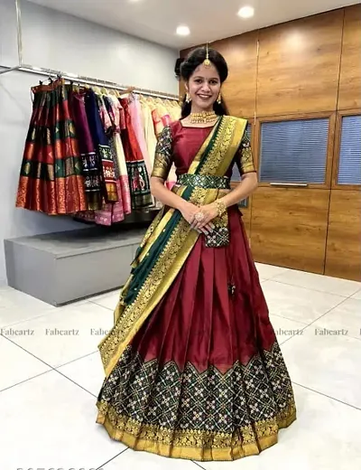 Stylish Silk Blend Lehenga Choli for Women