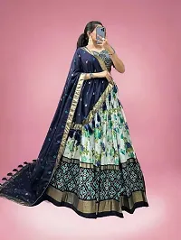 Latest Beautiful Soft Silk Semi Stitched Lehenga Choli for Women-thumb1