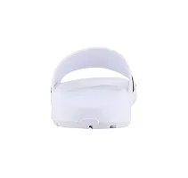 Stylish White PU Solid Slipper For Men-thumb2