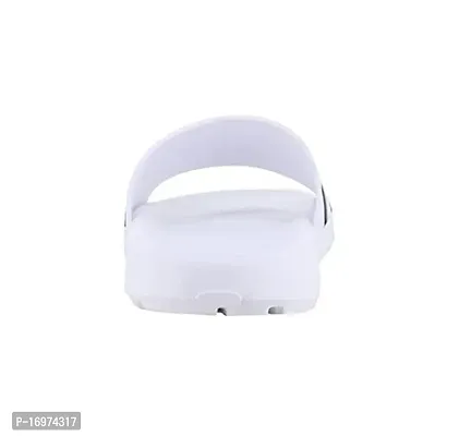 Stylish White PU Solid Slipper For Men-thumb3