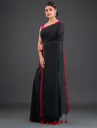 Beautiful Cotton Self Pattern Women Saree with Blouse piece-thumb2