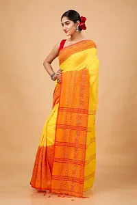 Beautiful Cotton Self Pattern Women Saree with Blouse piece-thumb2