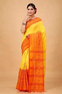 Beautiful Cotton Self Pattern Women Saree with Blouse piece-thumb4