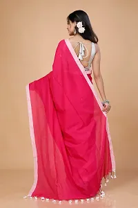Beautiful Cotton Self Pattern Women Saree with Blouse piece-thumb2