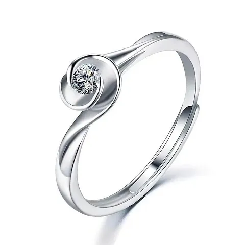 Qui Qui Adjustable Swirl Diamond Engagement Ring for Women
