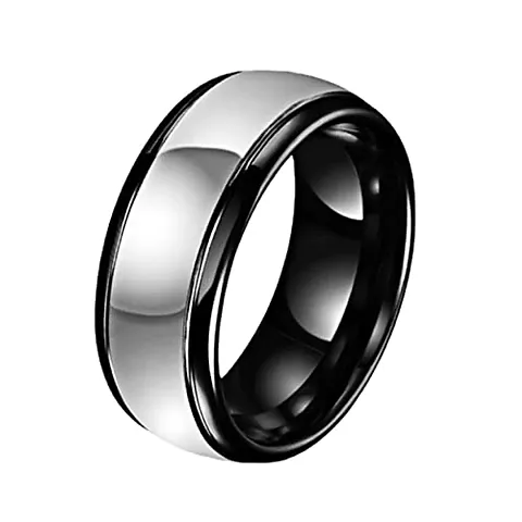 Qui Qui Stainless Steel Ring Jewelry Band for Men and Women