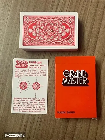 Grand Master Spy Marked Magic Playing Cards (Red)