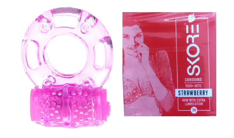vibrater ring condom with skore 3pc condom