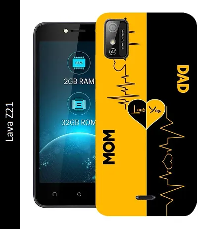 Designer Mobile Silicon Back Cover For Lava Z21