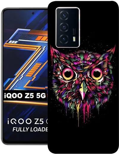 Designer Mobile Silicon Back Cover For Iqoo Z5 5G