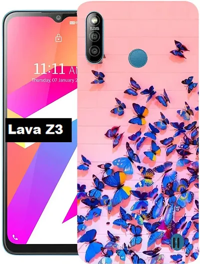 Designer Mobile Silicon Back Cover For Lava Z3