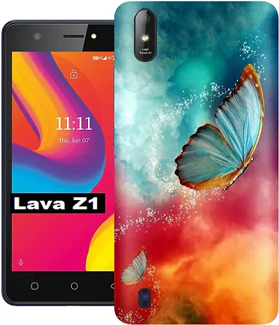Designer Mobile Silicon Back Cover For Lava Z1