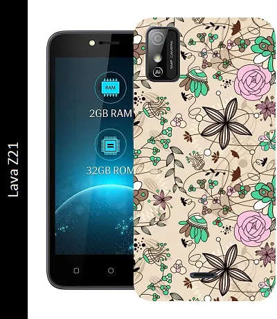 Designer Mobile Silicon Back Cover For Lava Z21
